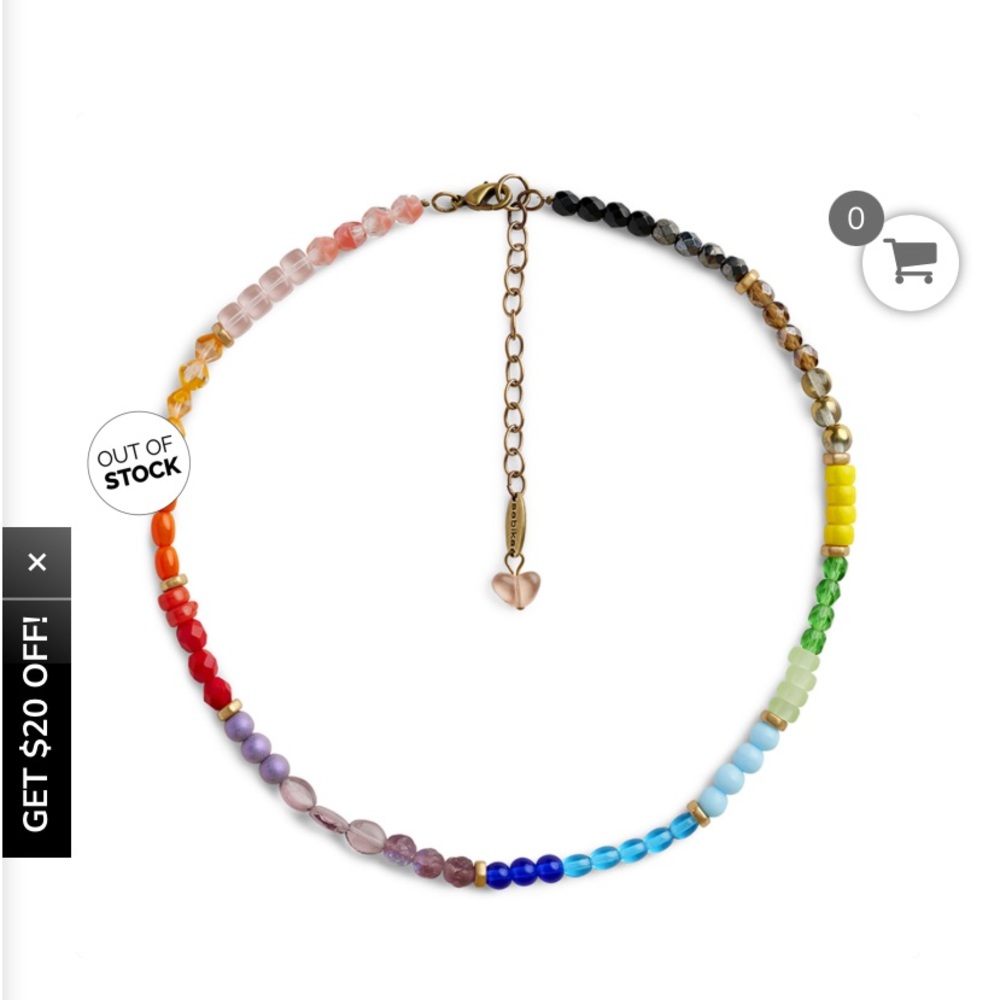 Sabika Full Colored beaded necklace…summer 2023
